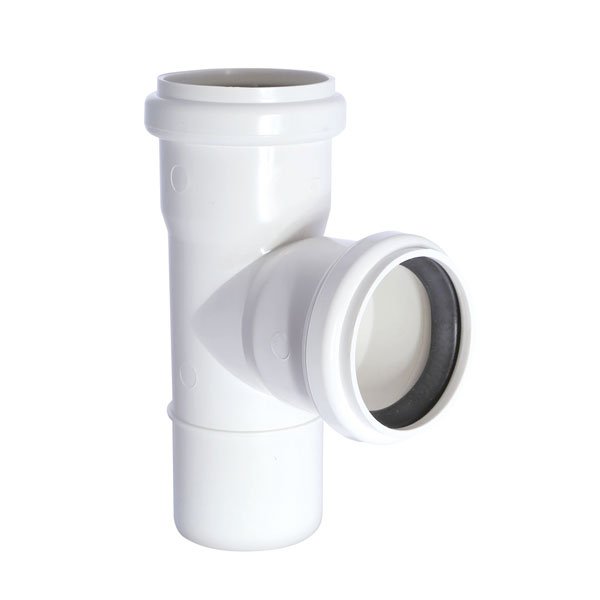 TEE SANITARIO BLANCO - 40 x 40mm