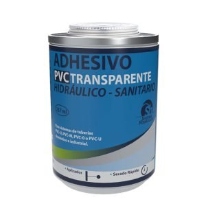ADHESIVO PVC SECADO RÁPIDO/TRANSPARENTE - Tarro 237cc