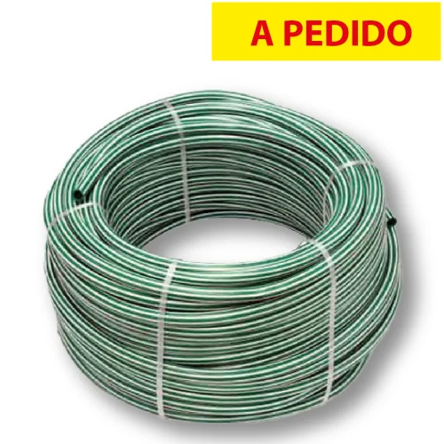 MANGUERAS EXTRA PLUS +  EXTRA BICOLOR -  1" Verde Blanco